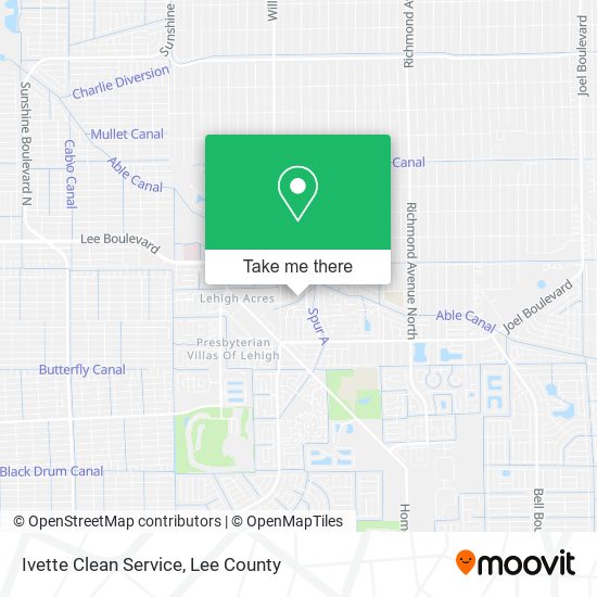 Ivette Clean Service map