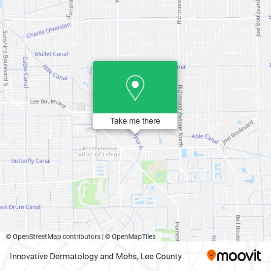 Innovative Dermatology and Mohs map