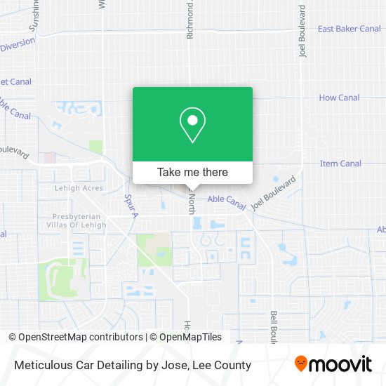 Mapa de Meticulous Car Detailing by Jose