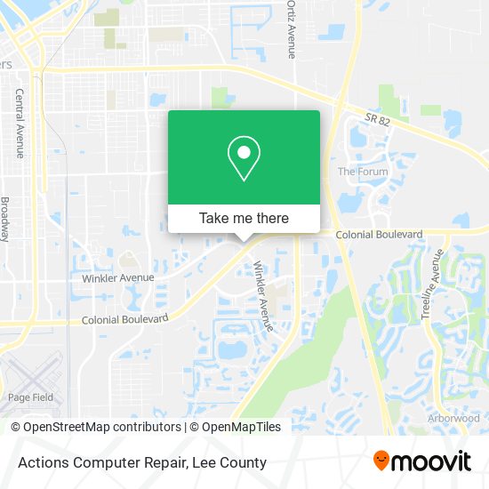 Actions Computer Repair map