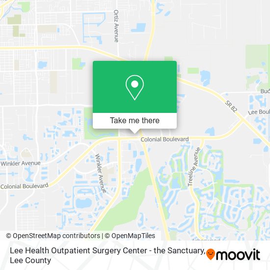 Mapa de Lee Health Outpatient Surgery Center - the Sanctuary