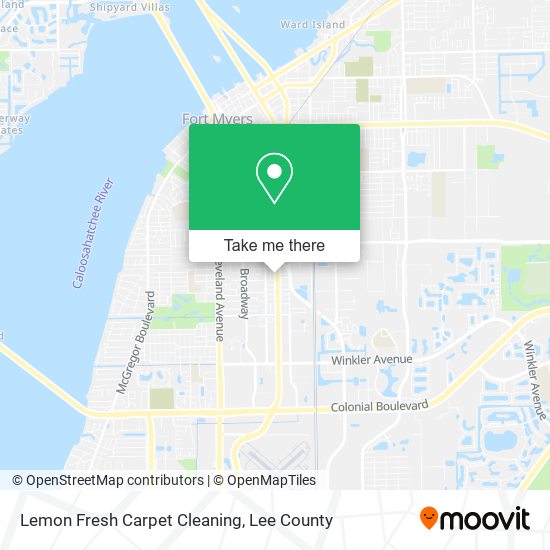 Lemon Fresh Carpet Cleaning map