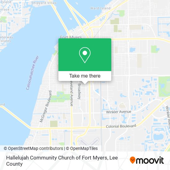 Hallelujah Community Church of Fort Myers map