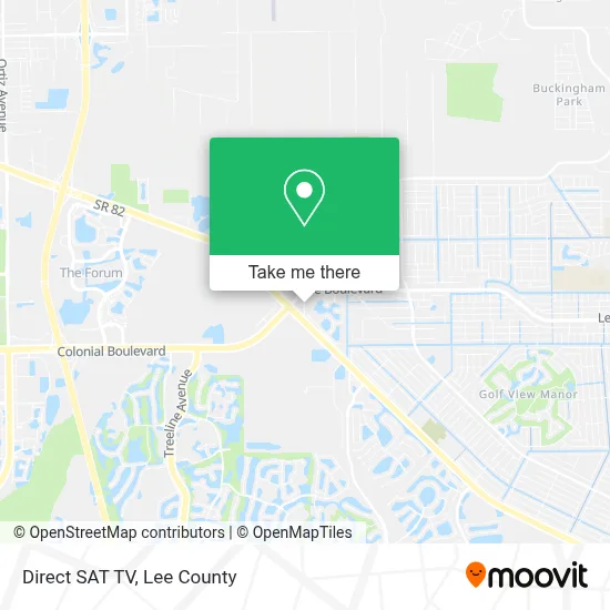 Direct SAT TV map
