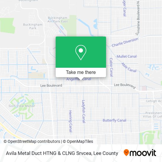 Avila Metal Duct HTNG & CLNG Srvcea map