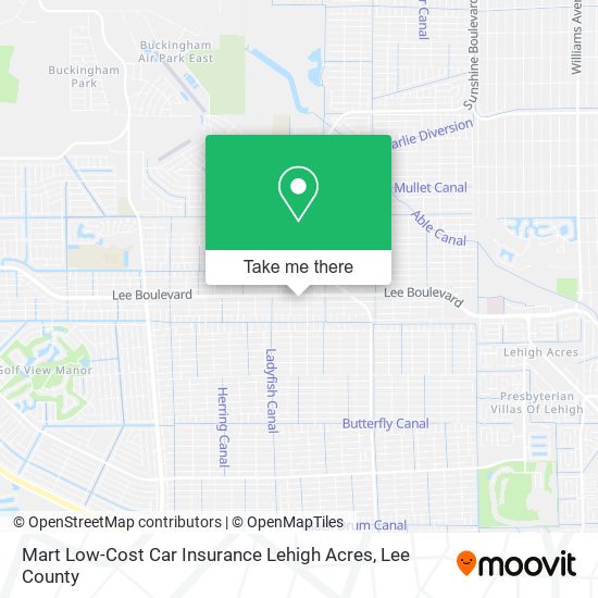 Mart Low-Cost Car Insurance Lehigh Acres map