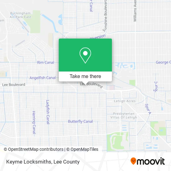 Keyme Locksmiths map