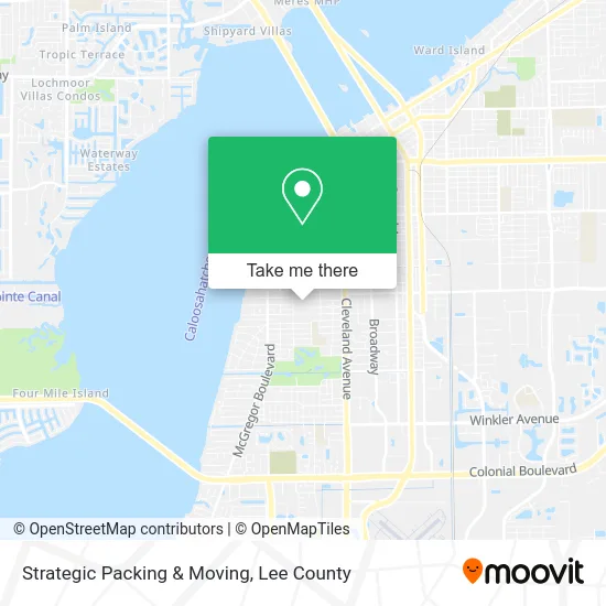 Strategic Packing & Moving map