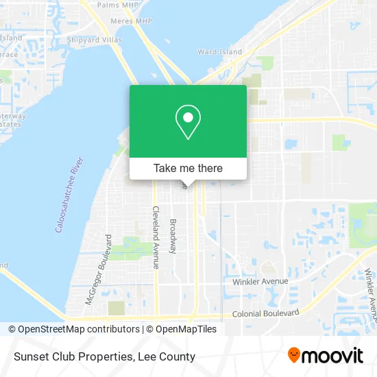 Sunset Club Properties map