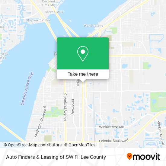 Auto Finders & Leasing of SW Fl map