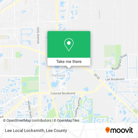 Lee Local Locksmith map