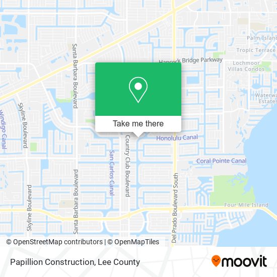 Papillion Construction map