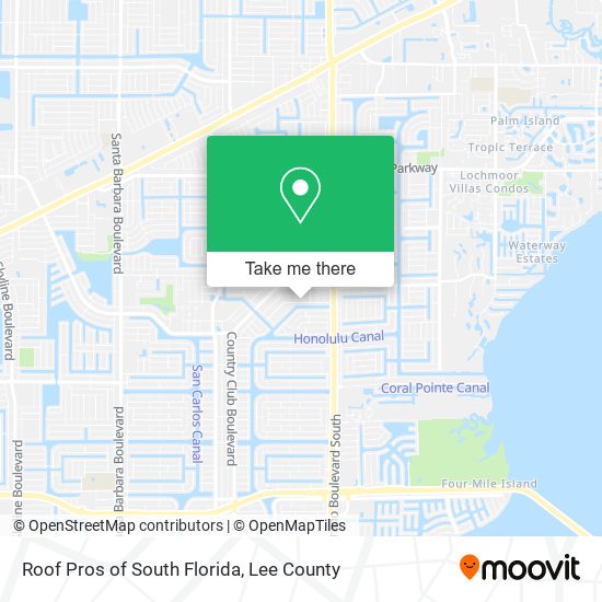 Roof Pros of South Florida map