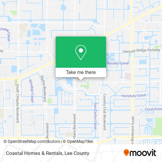 Coastal Homes & Rentals map