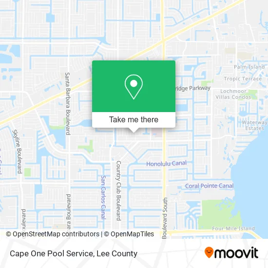 Cape One Pool Service map