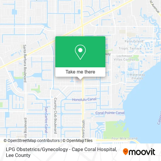 LPG Obstetrics / Gynecology - Cape Coral Hospital map