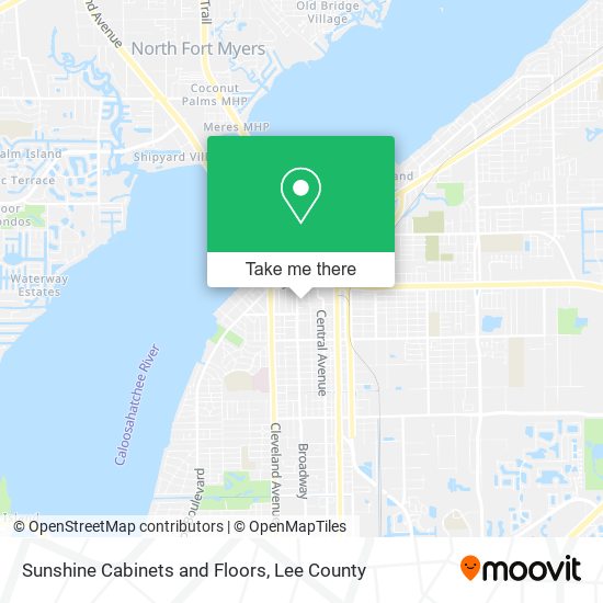 Sunshine Cabinets and Floors map