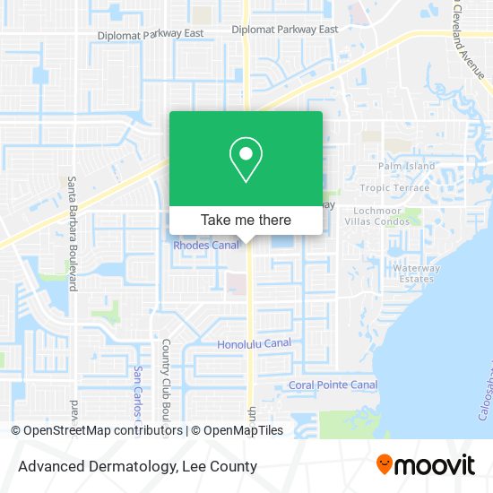 Advanced Dermatology map