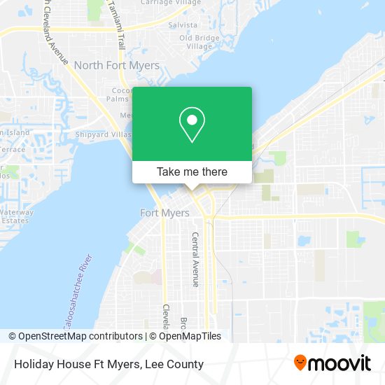 Holiday House Ft Myers map