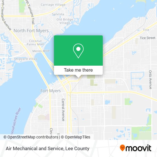 Air Mechanical and Service map