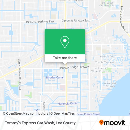 Mapa de Tommy's Express Car Wash