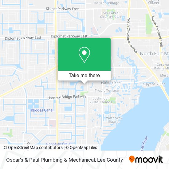 Mapa de Oscar's & Paul Plumbing & Mechanical