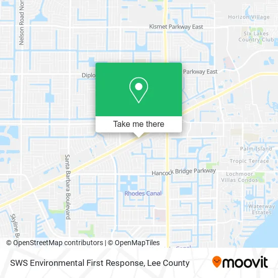 SWS Environmental First Response map
