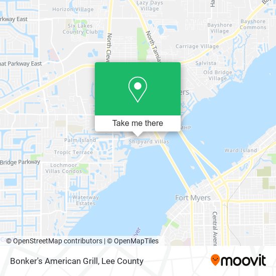 Bonker's American Grill map