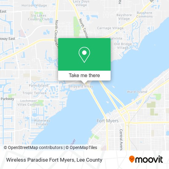 Wireless Paradise Fort Myers map