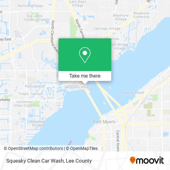 Squeaky Clean Car Wash map