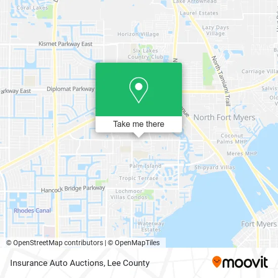 Insurance Auto Auctions map