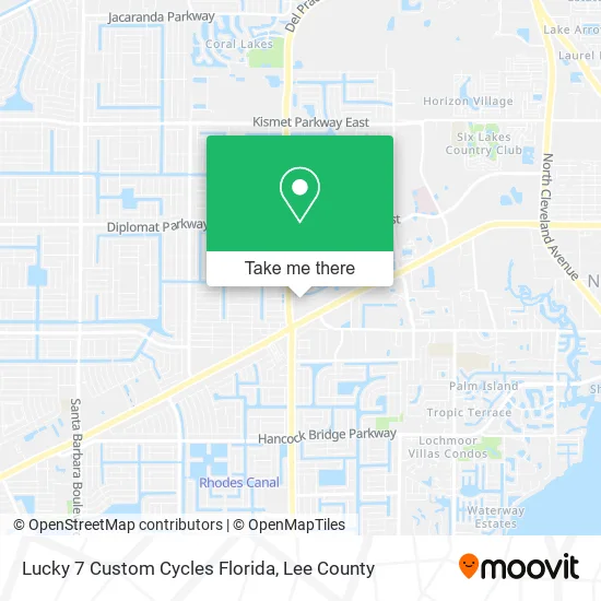 Lucky 7 Custom Cycles Florida map