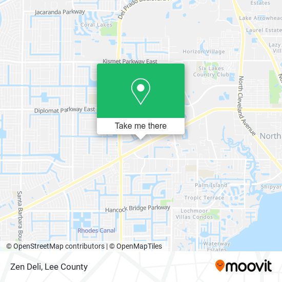 Mapa de Zen Deli