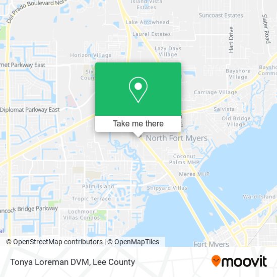 Tonya Loreman DVM map
