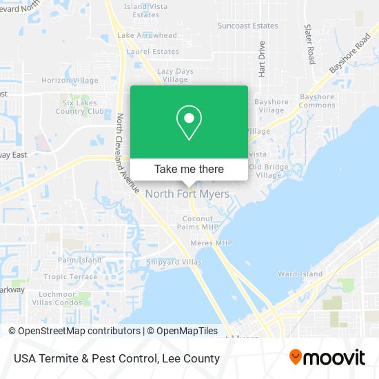 USA Termite & Pest Control map