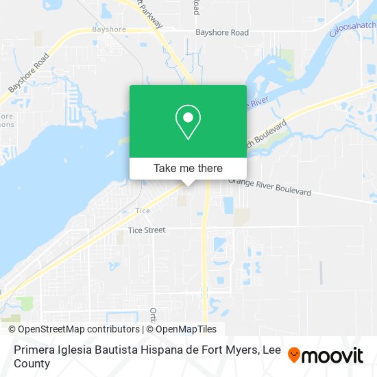 Mapa de Primera Iglesia Bautista Hispana de Fort Myers