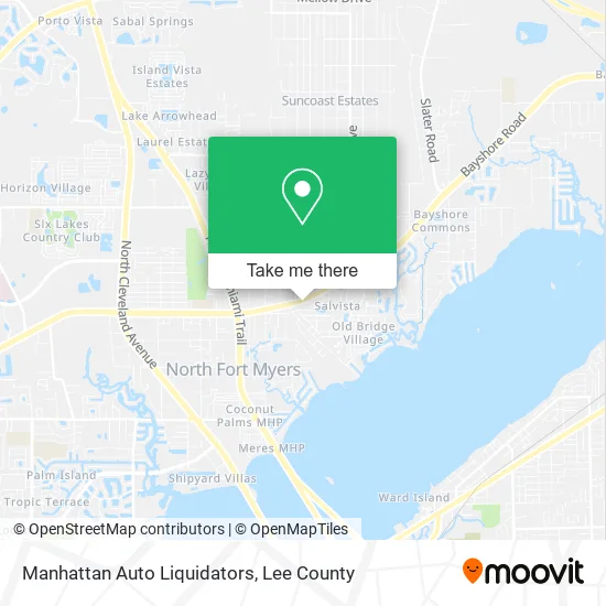 Manhattan Auto Liquidators map