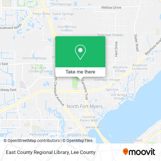 Mapa de East County Regional Library