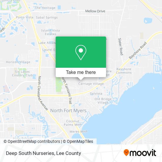 Deep South Nurseries map