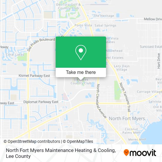 Mapa de North Fort Myers Maintenance Heating & Cooling