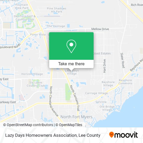 Lazy Days Homeowners Association map