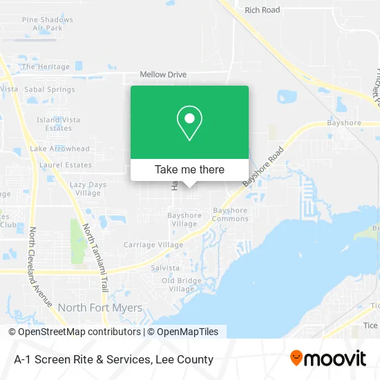 A-1 Screen Rite & Services map