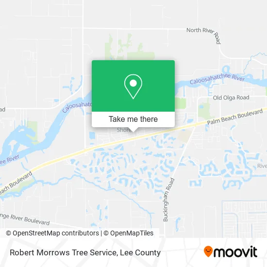 Robert Morrows Tree Service map
