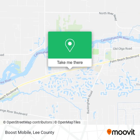 Mapa de Boost Mobile