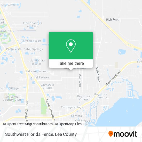 Southwest Florida Fence map