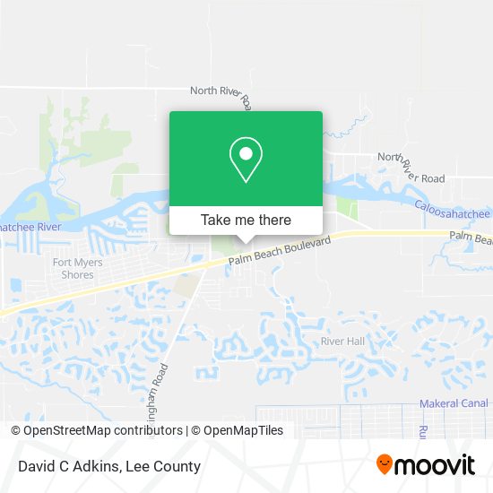 David C Adkins map