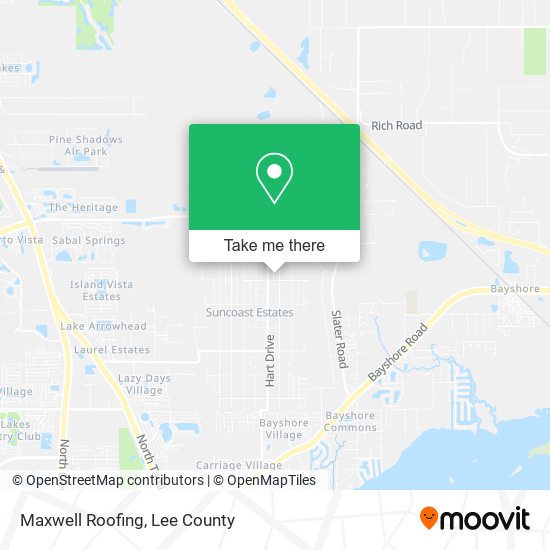Mapa de Maxwell Roofing