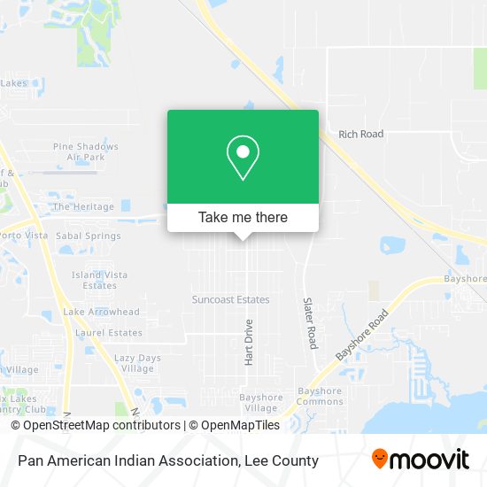 Mapa de Pan American Indian Association
