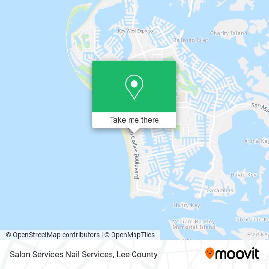 Salon Services Nail Services map