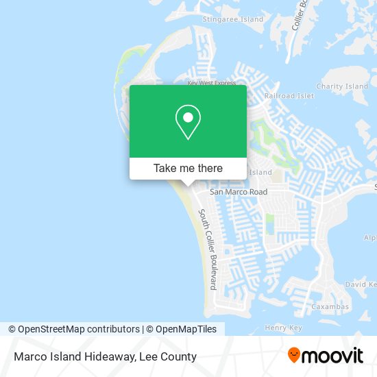 Marco Island Hideaway map